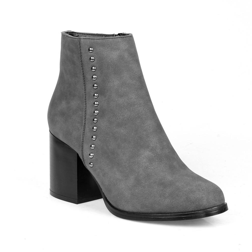 Durent-01 Mid-Calf Women's Chunky Heel Booties